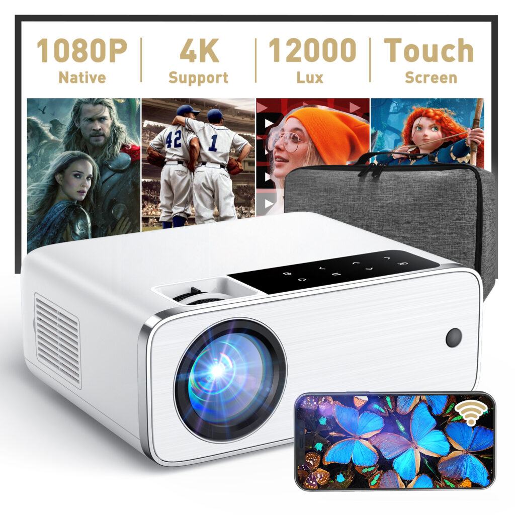 GROVIEW WiFi Bluetooth Projector