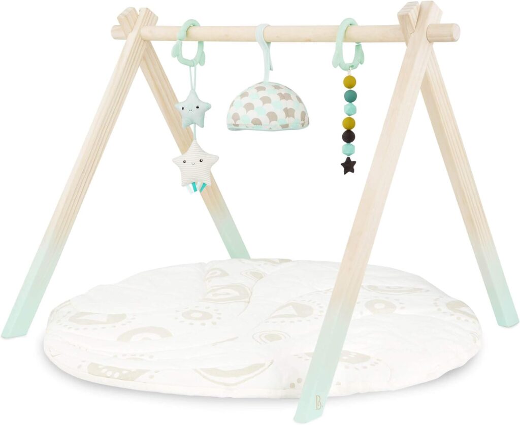 B. baby- Wooden Baby Play Gym