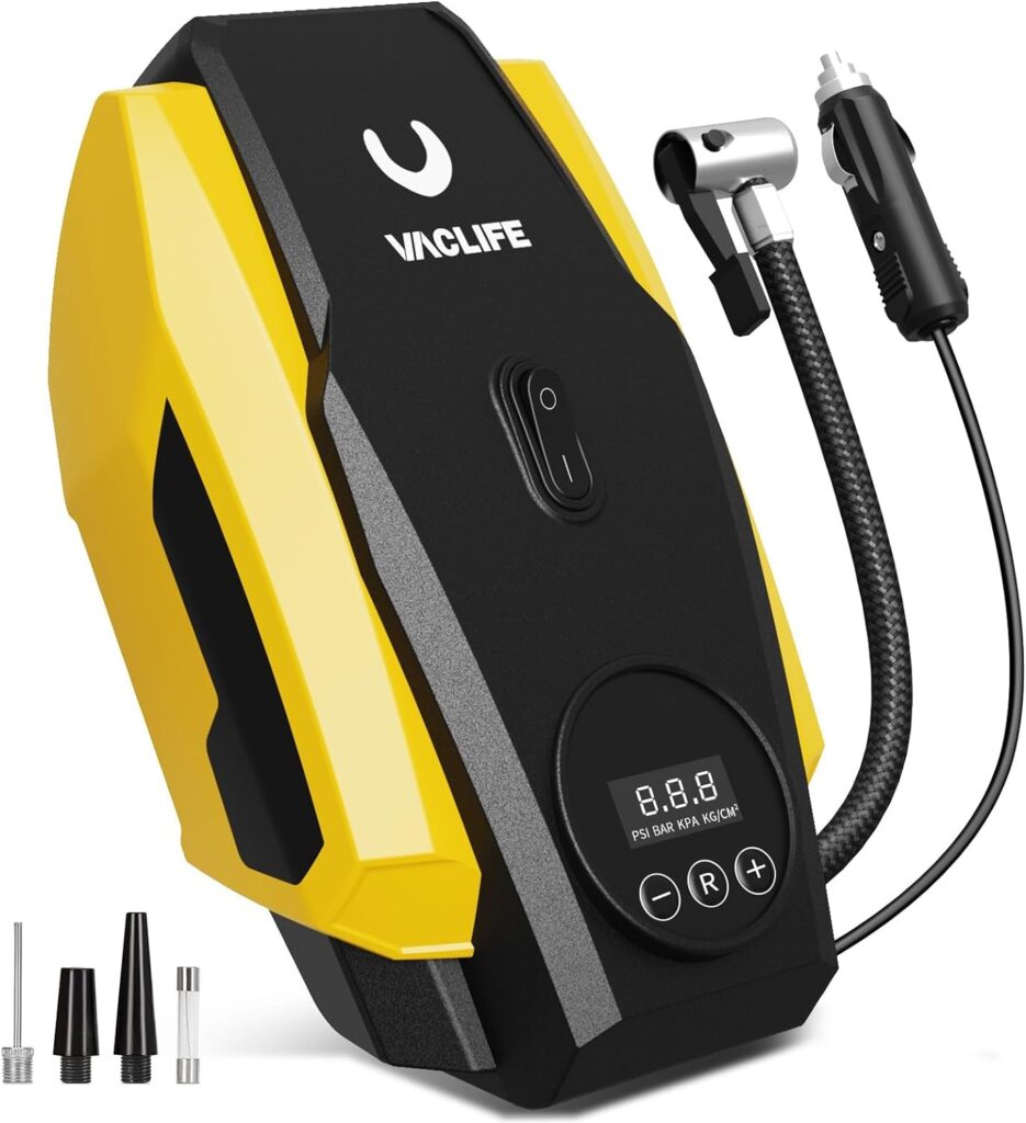 VacLife Tire Inflator Portable Air Compressor