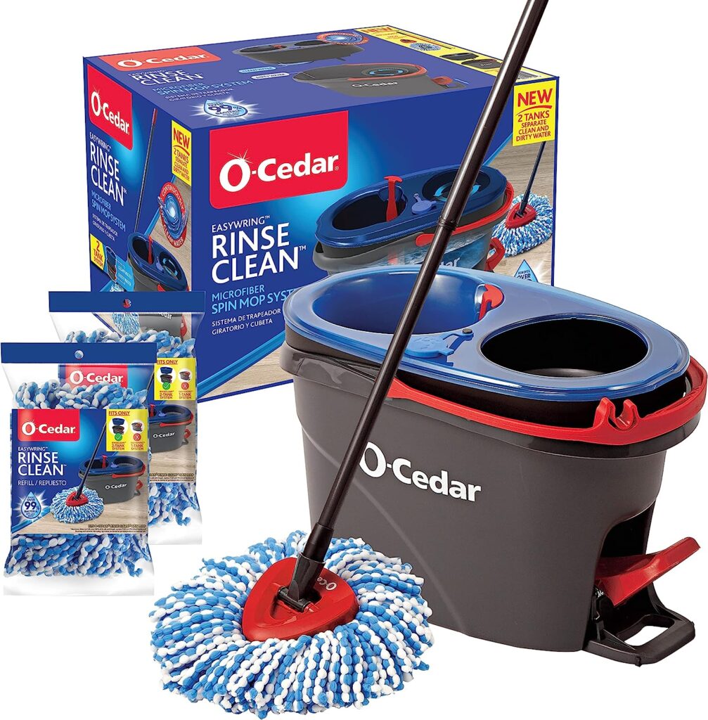 O-Cedar EasyWring Spin Mop & Bucket