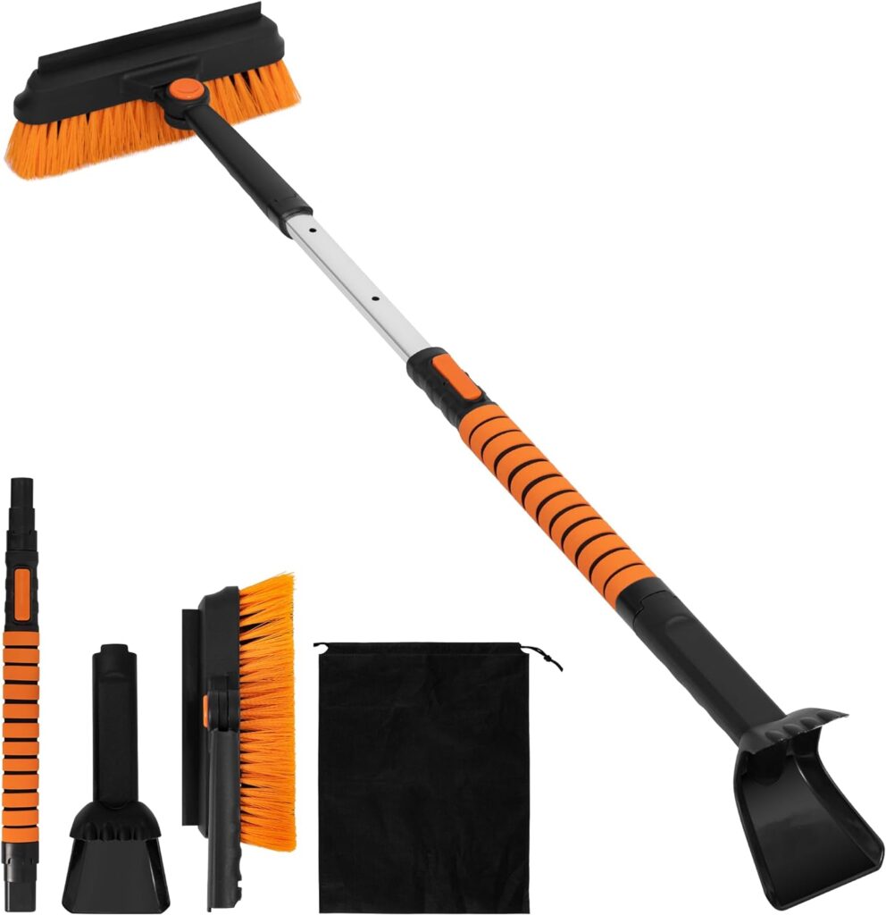 OPKING 31" Ice Scrapers for Car, 3-in-1 Extendable