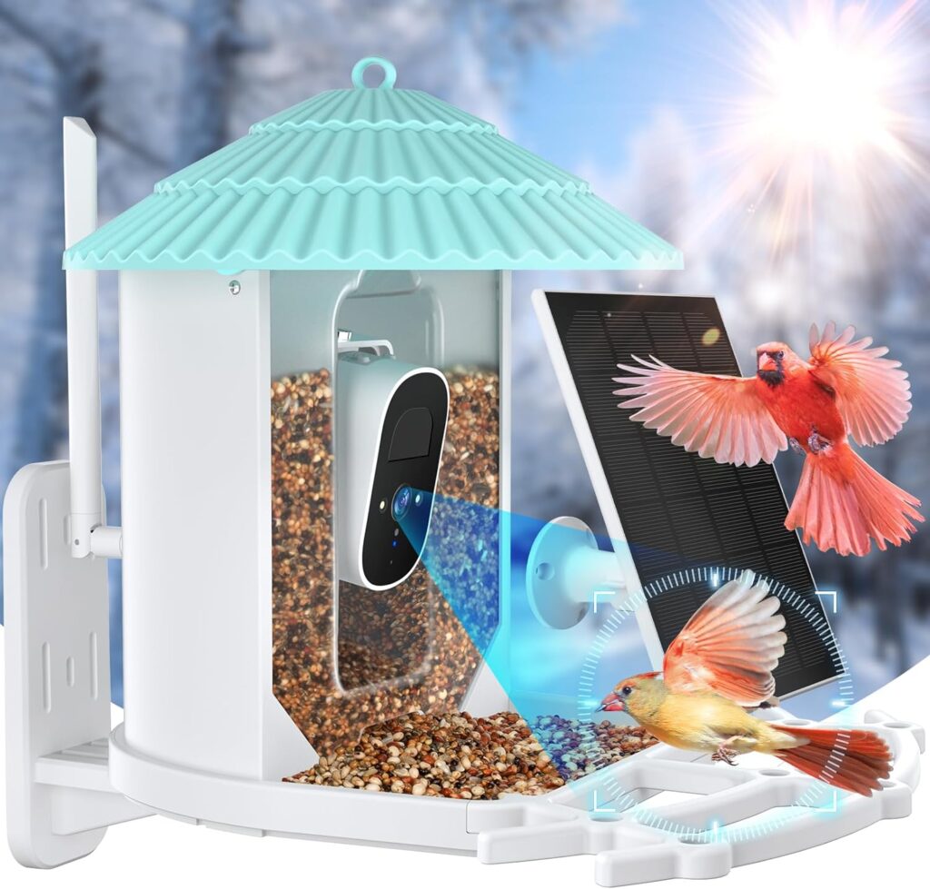 Solar Powered Smart Bird Feeder with Camera