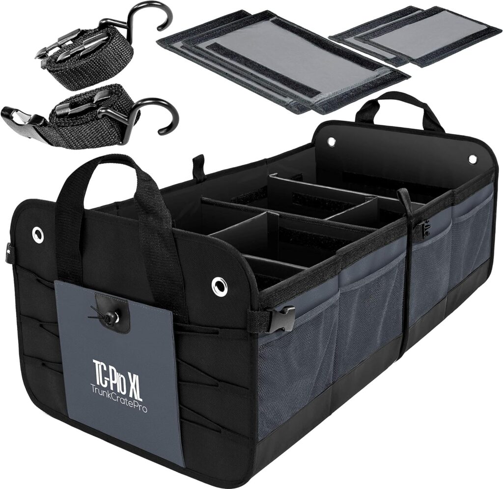 RUNKCRATEPRO - XL Trunk Organizer with 6 Compartments