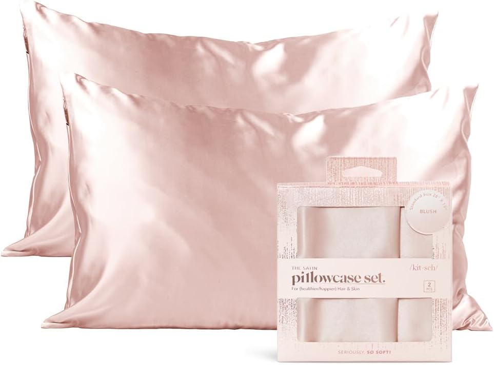 Kitsch Satin Pillowcase (Queen, 2 Pack)