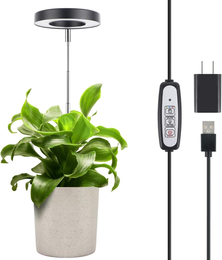 LORDEM Plant Grow Light, Full Spectrum LED Plant Light for Indoor Plants