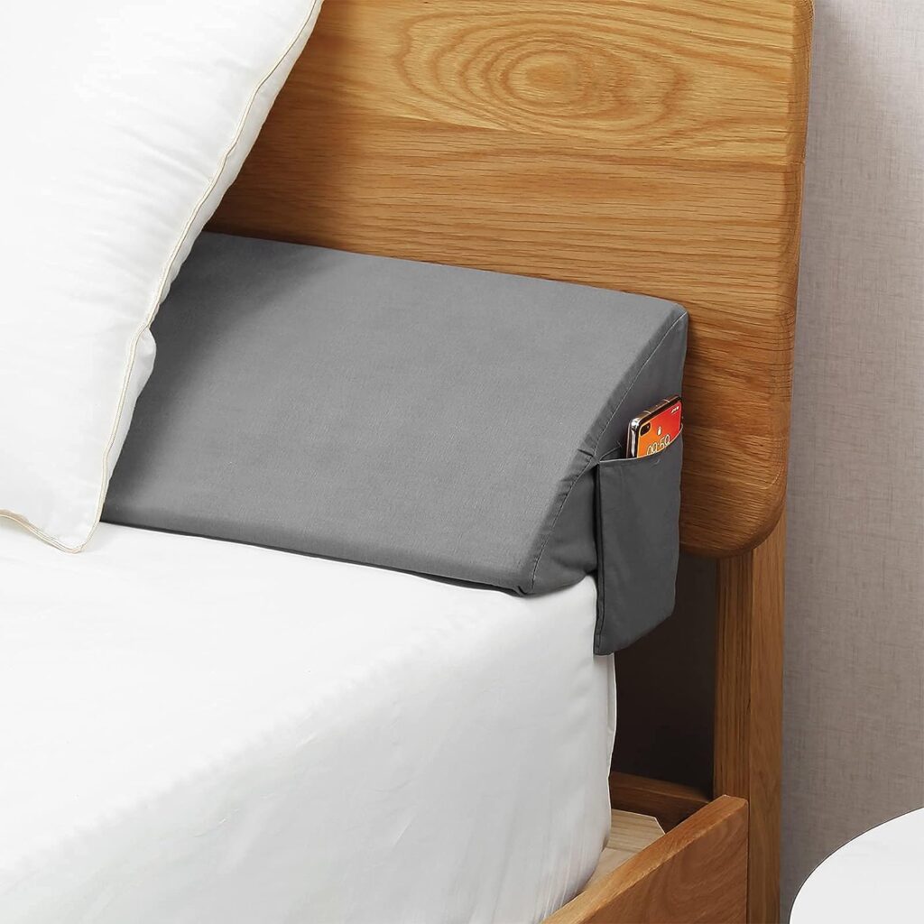 Vekkia Queen Bed Wedge Pillow for Headboard Gap