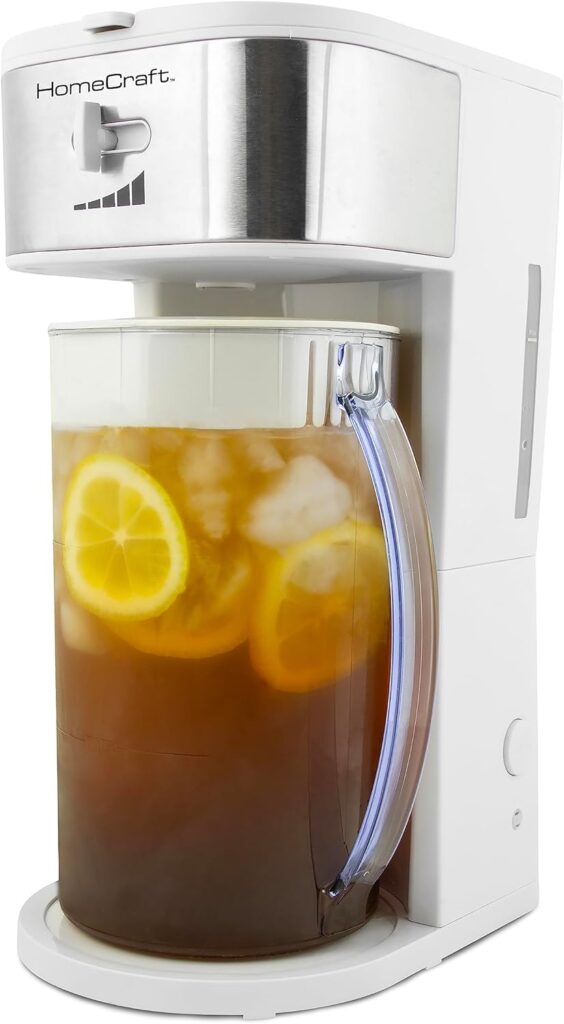 HomeCraft 3-Quart Stainless Steel Iced Tea And Iced Coffee Brewing System