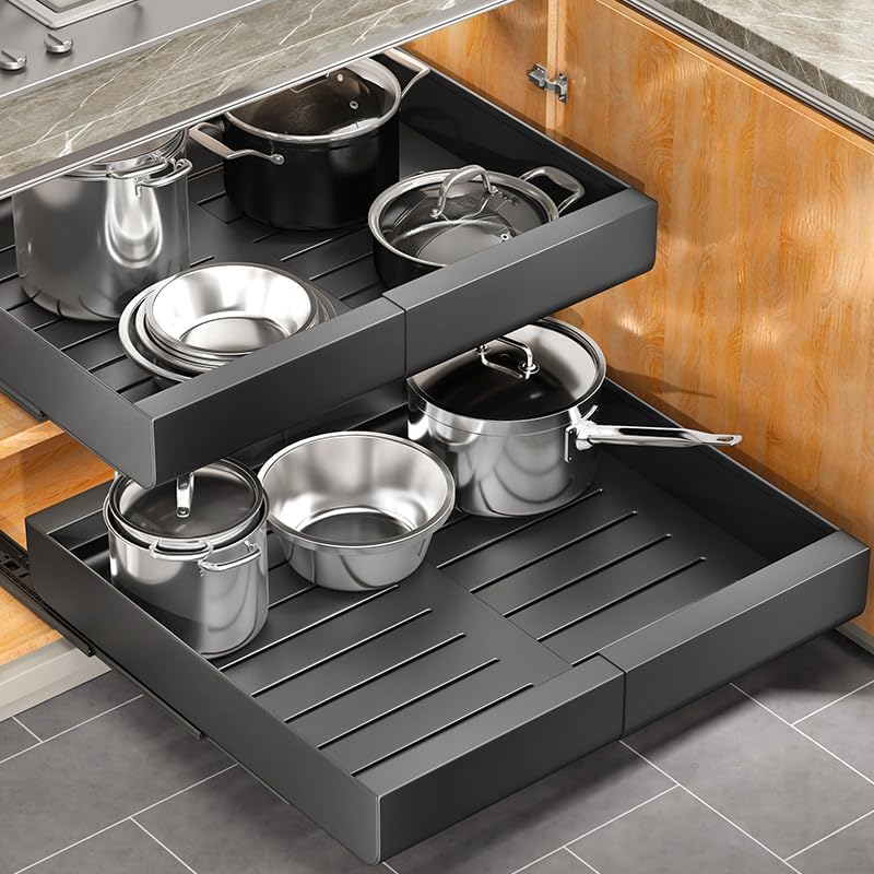 Expandable Pull-Out Cabinet Organizer