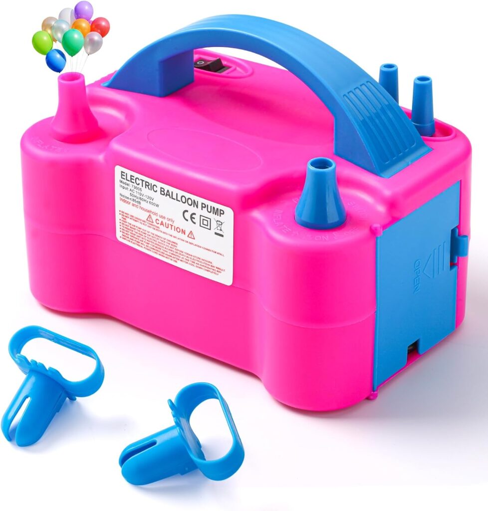 Portable Electric Dual Nozzle Balloon Inflator