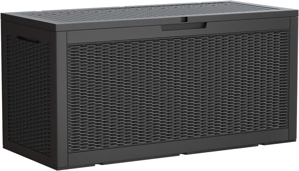 Devoko 100 Gallon Waterproof Large Resin Deck Box