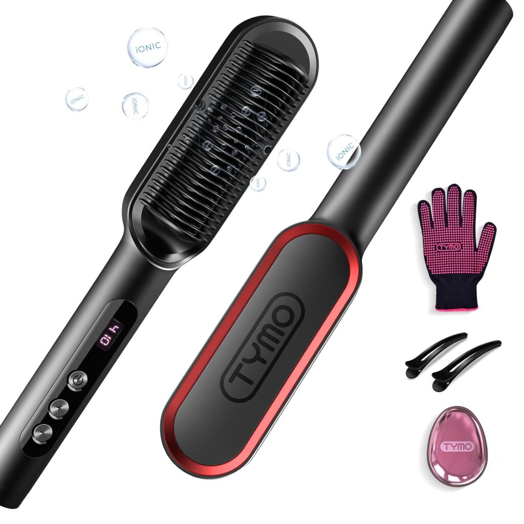 TYMO Ring Plus Ionic Hair Straightener Brush