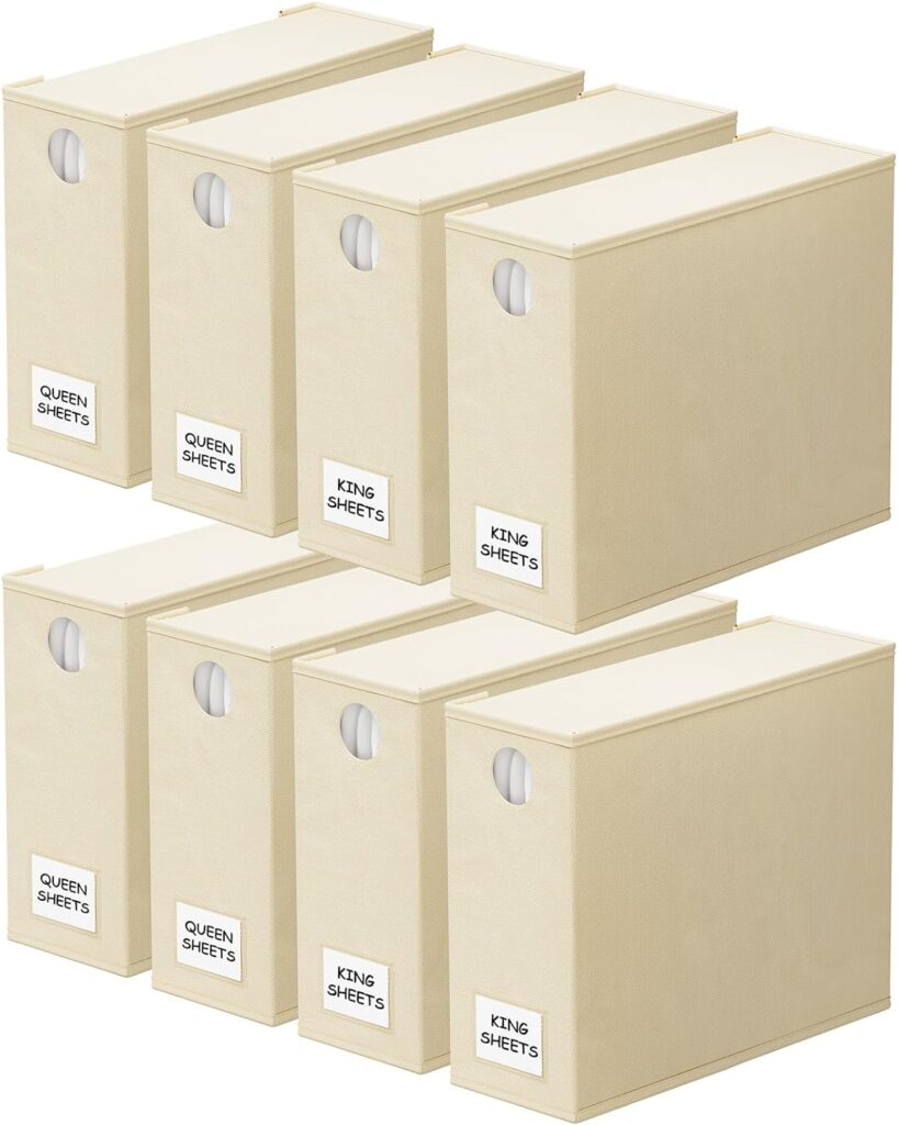 SpaceAid 8 Pack Bed Sheet Organizers and Storage