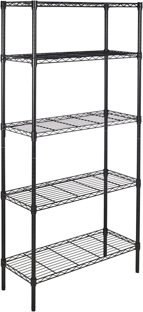 Amazon Basics 5-Shelf Adjustable Shelving Unit