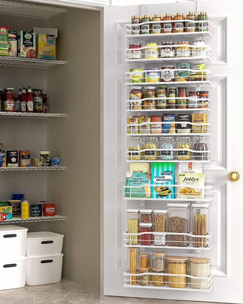 Moforoco White 9-Tier Over The Door Pantry Organizer