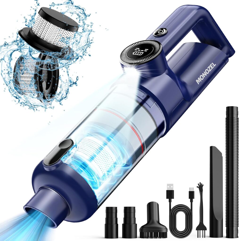 Handheld Vacuum Cordless - Car Vacuum Cleaner with Brushless Motor