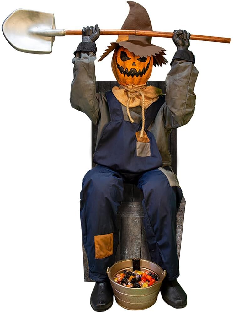 Haunted Hill Farm Motion-Activated Jack The Scarecrow