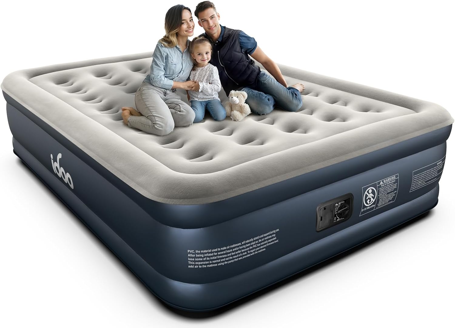 iDOO Queen Air Mattress with Built in Pump