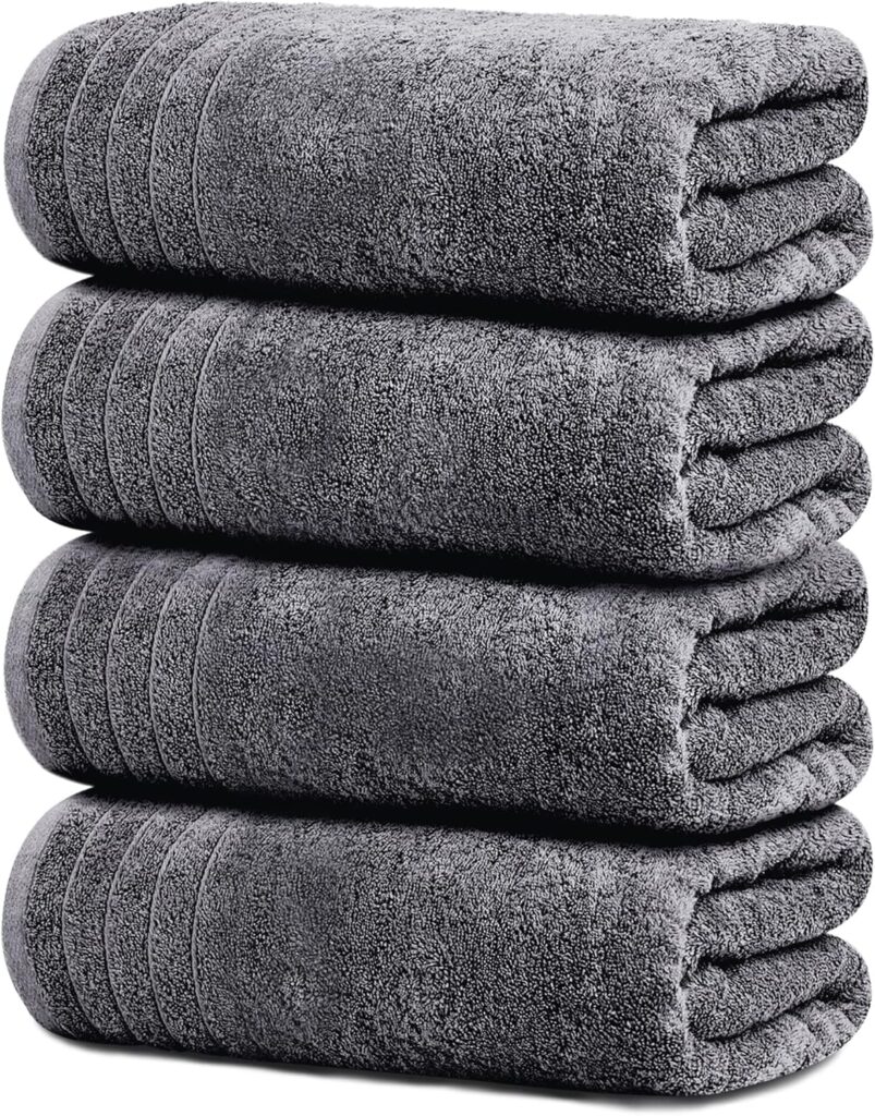 Tens Towels Pack of 4 Extra Large Bath Towels
