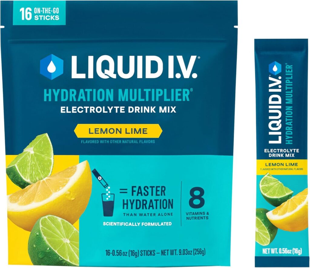 Liquid I.V. Hydration Multiplier - Lemon Lime | Electrolyte Powder Drink Mix