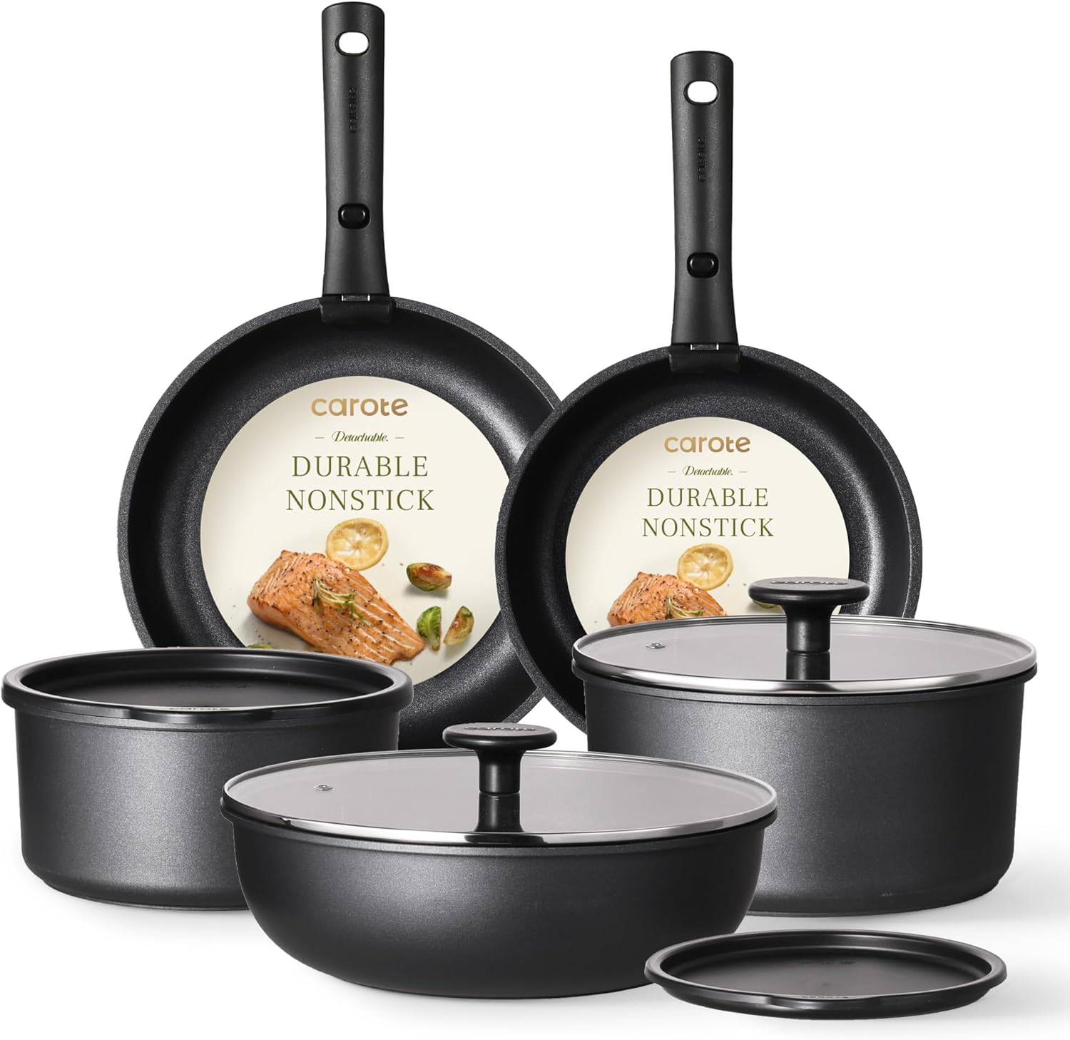 CAROTE Pots and Pans Set Non Stick, Cookware Set