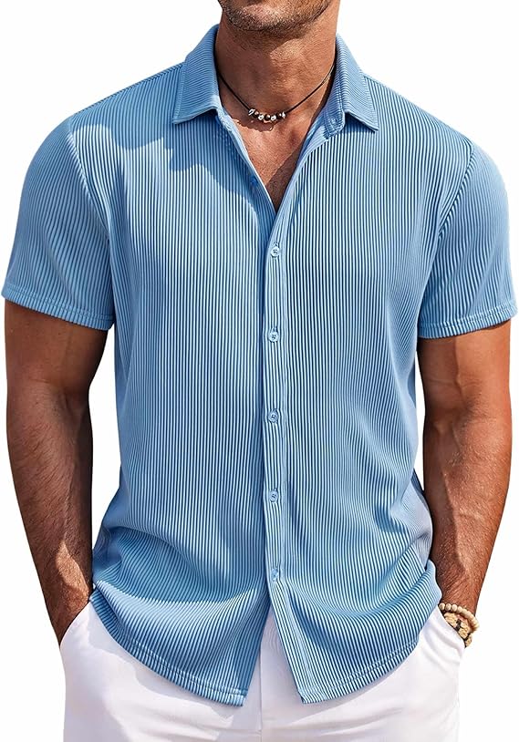 COOFANDY Men's Shert Sleeve Shirt