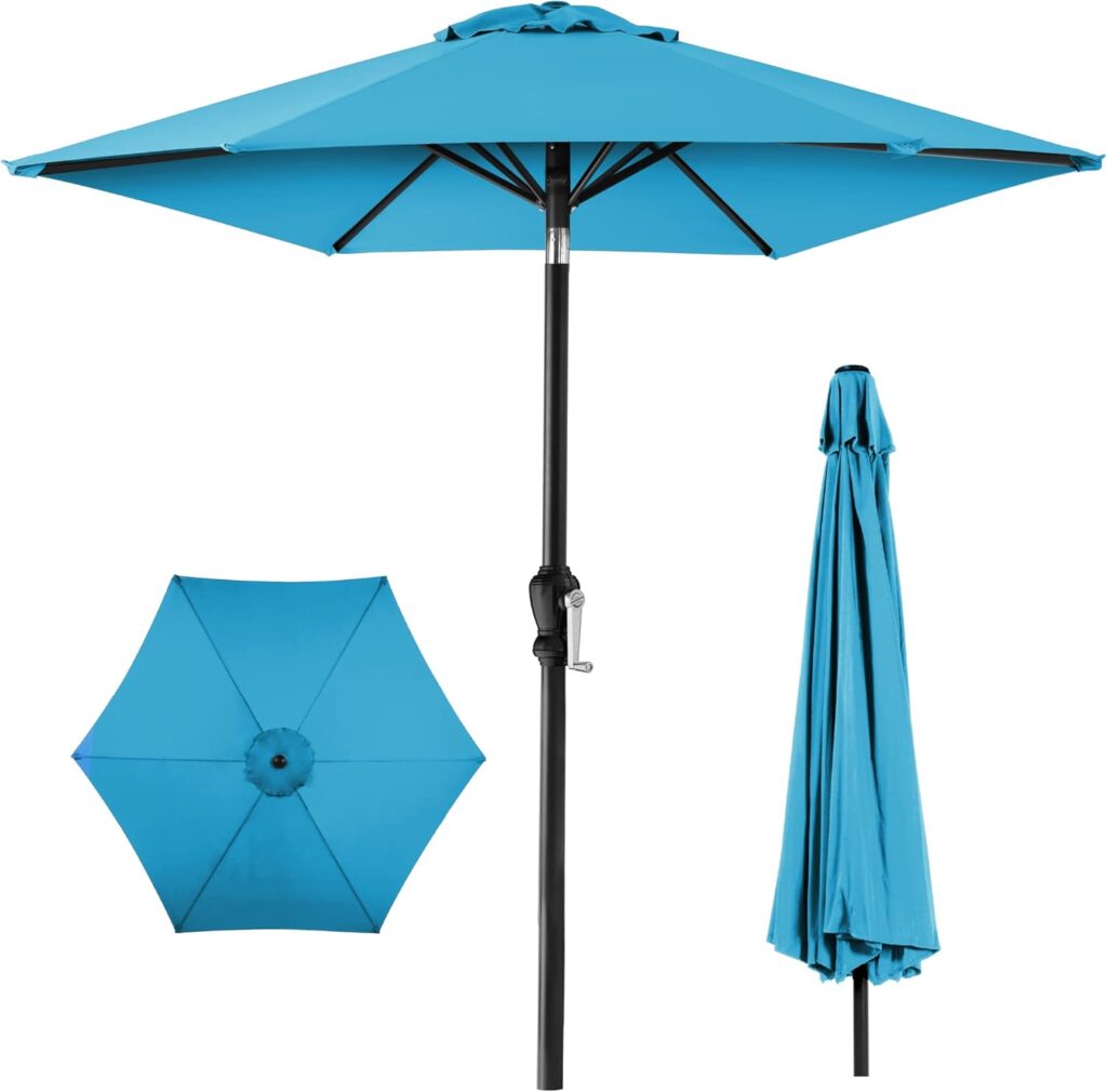 Best Choice Products 10ft Outdoor Steel Polyester Market Patio Umbrella