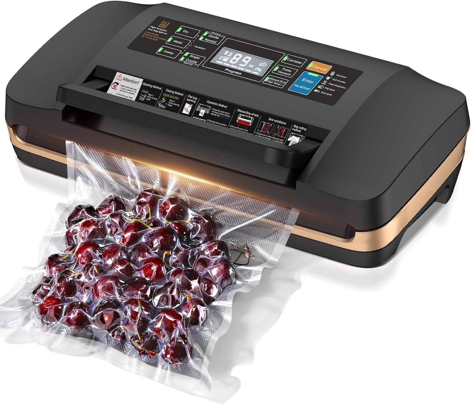 95kpa Vacuum Sealer Machine,Commercial Full Automatic Food Seale