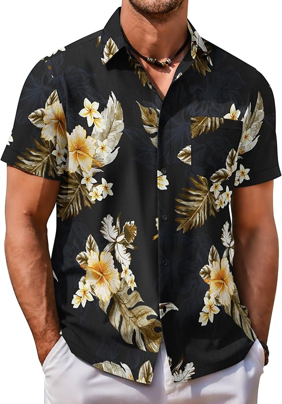 Mens Hawaiian Short Sleeve Shirt