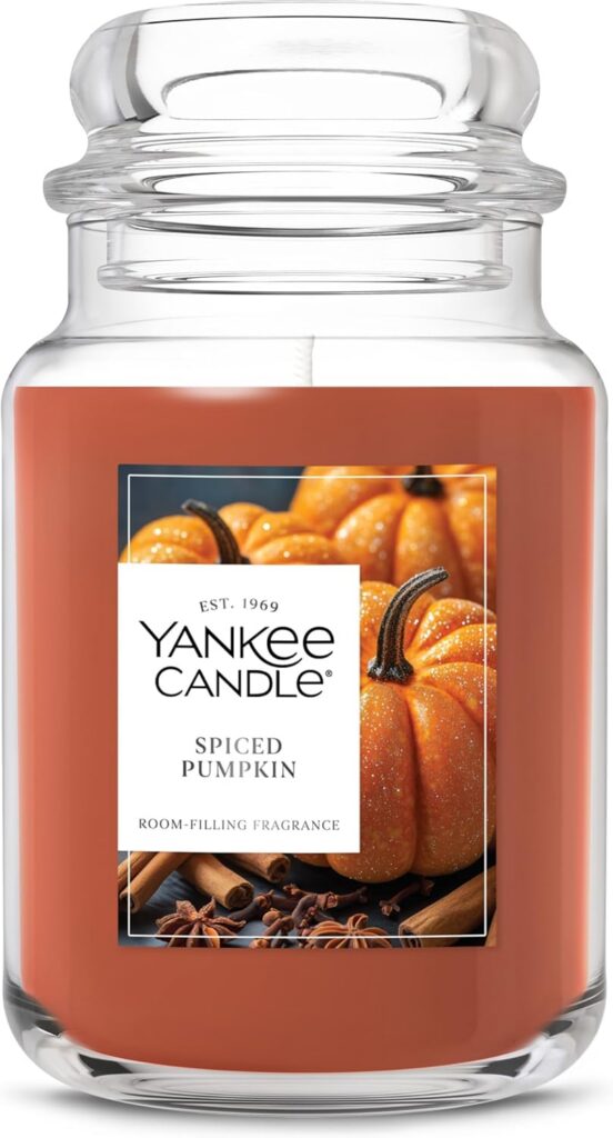 22 oz Large Yankee Candle — Spiced Pumpkin