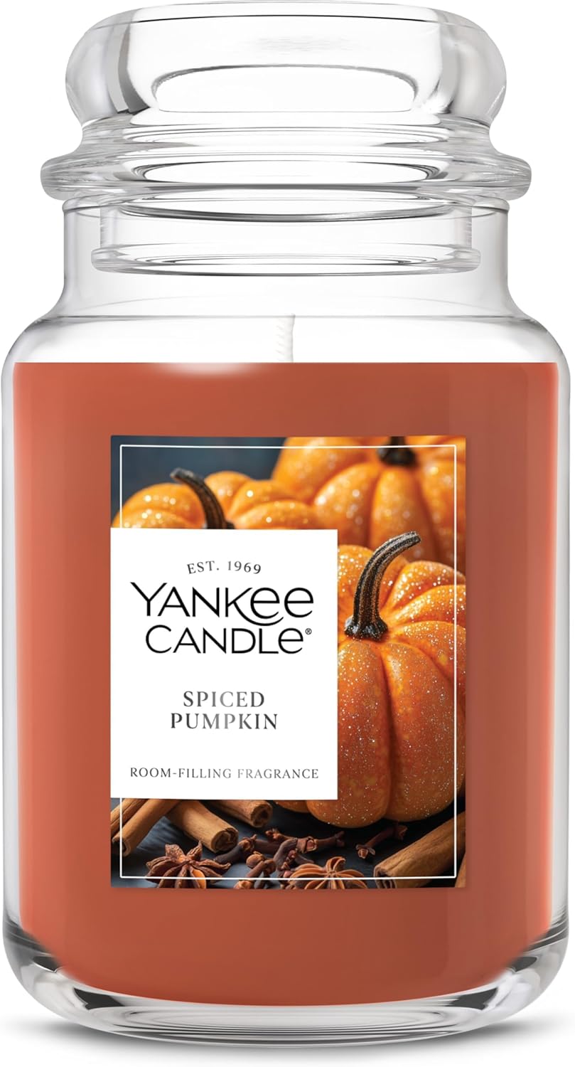 22 oz Large Yankee Candle — Spiced Pumpkin