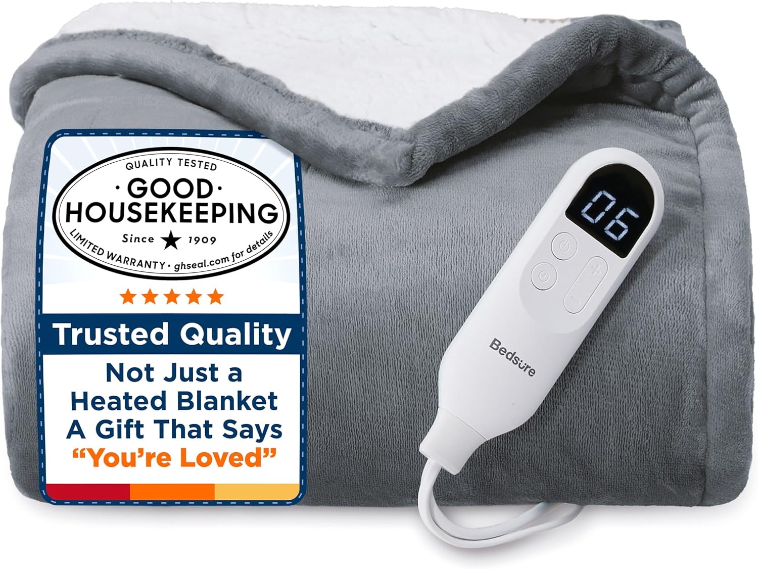 Bedsure Heated Heated Throw Blanket