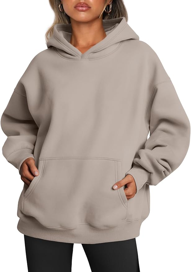 Trendy Queen Womens Oversized Fleece Hoodies