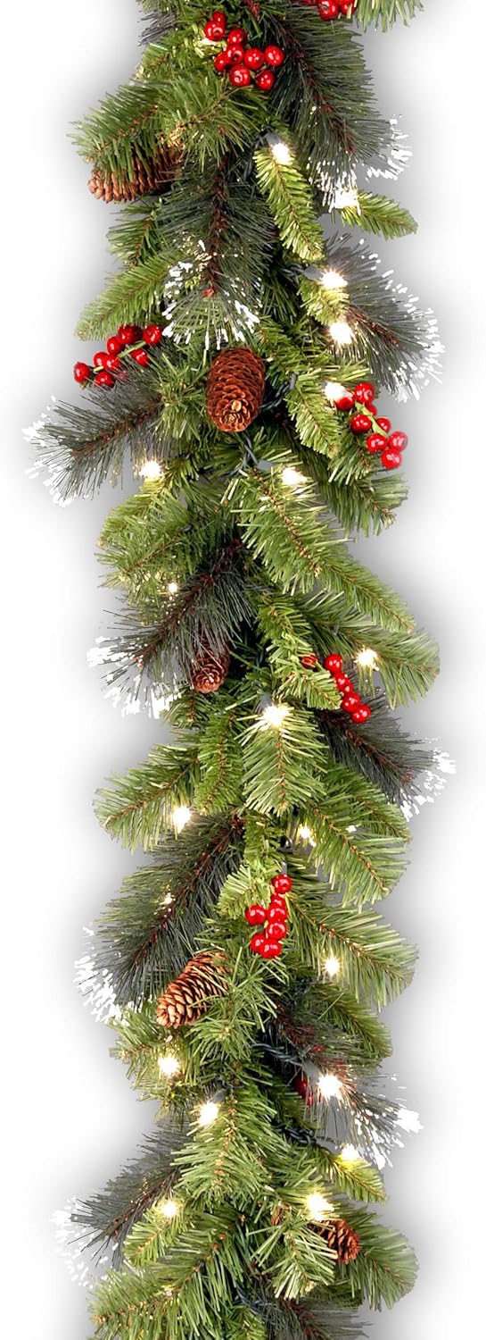 9 ft Pre-Lit Artificial Christmas Garland