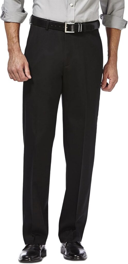 Haggar Men's Premium No Iron Khaki Pant