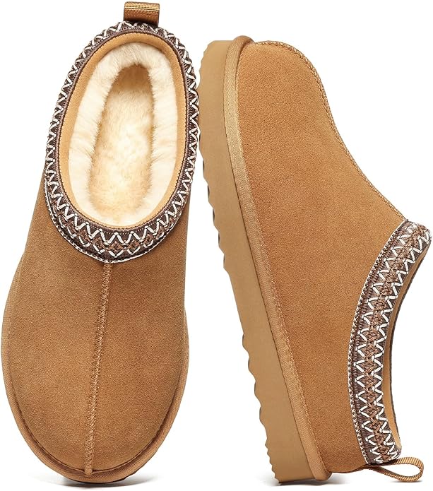 Litfun Women's Fuzzy House Slippers